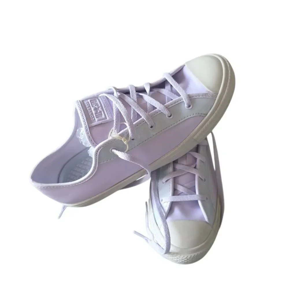 Converse womens Sz 8.5 light purple chuck Taylor All star dainty ox vapor NWOB